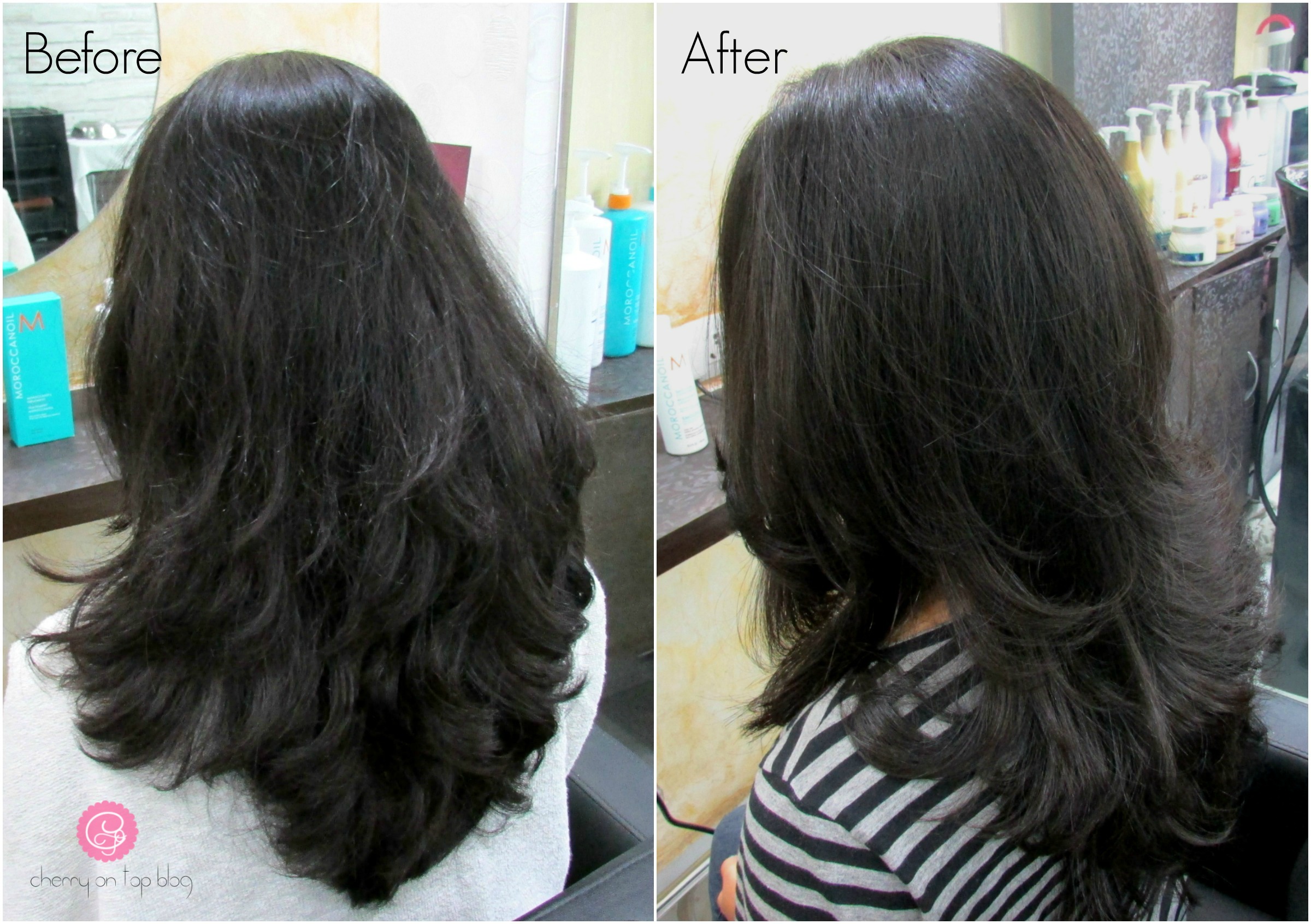 Moroccanoil Smoothing Hair Spa Before and After - Cherry on Top | Beauty &  Lifestyle