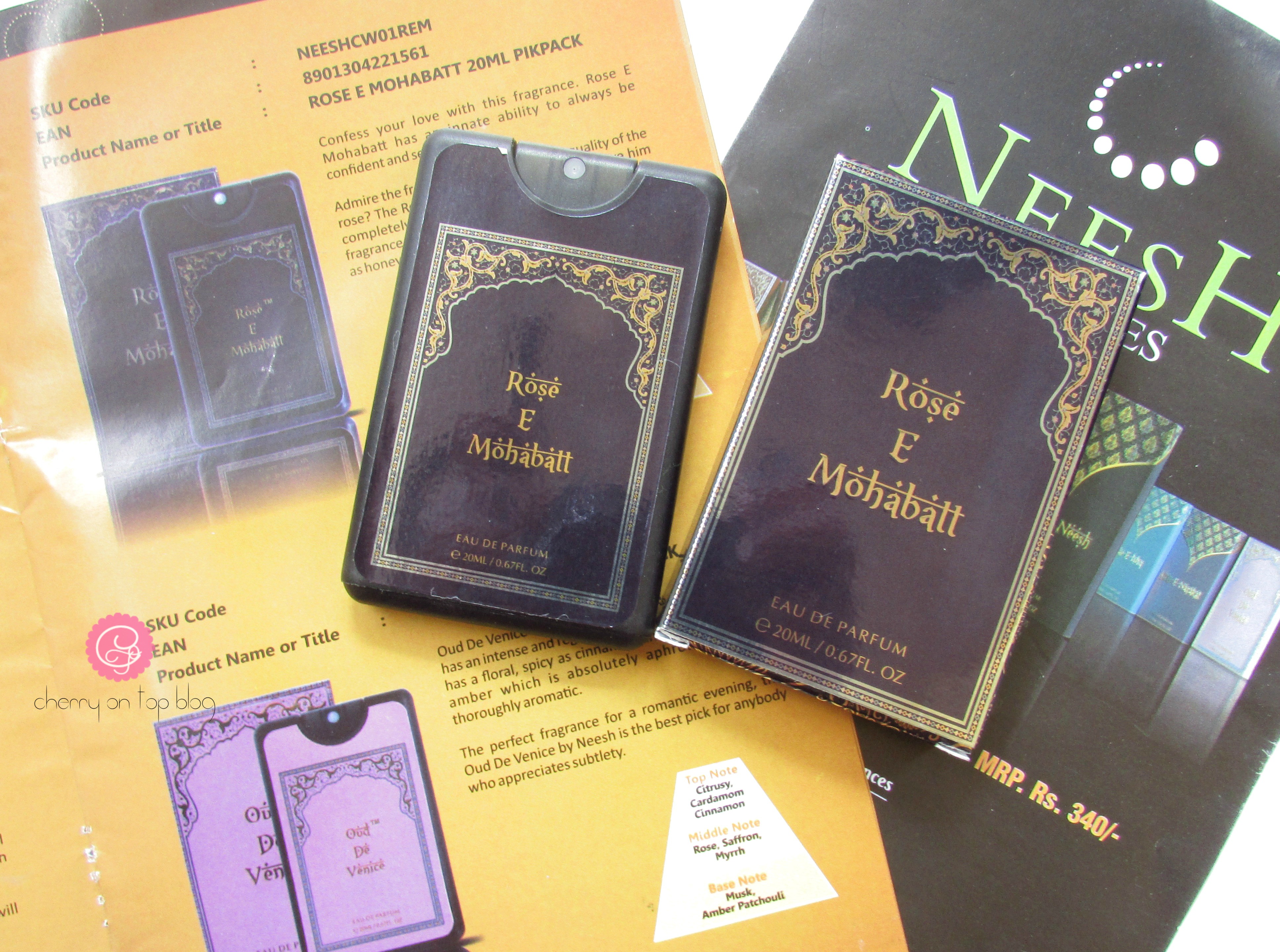 Neesh Perfumes Rose-E-Mohabatt and Belle-D'-Oud Review| Cherry On Top