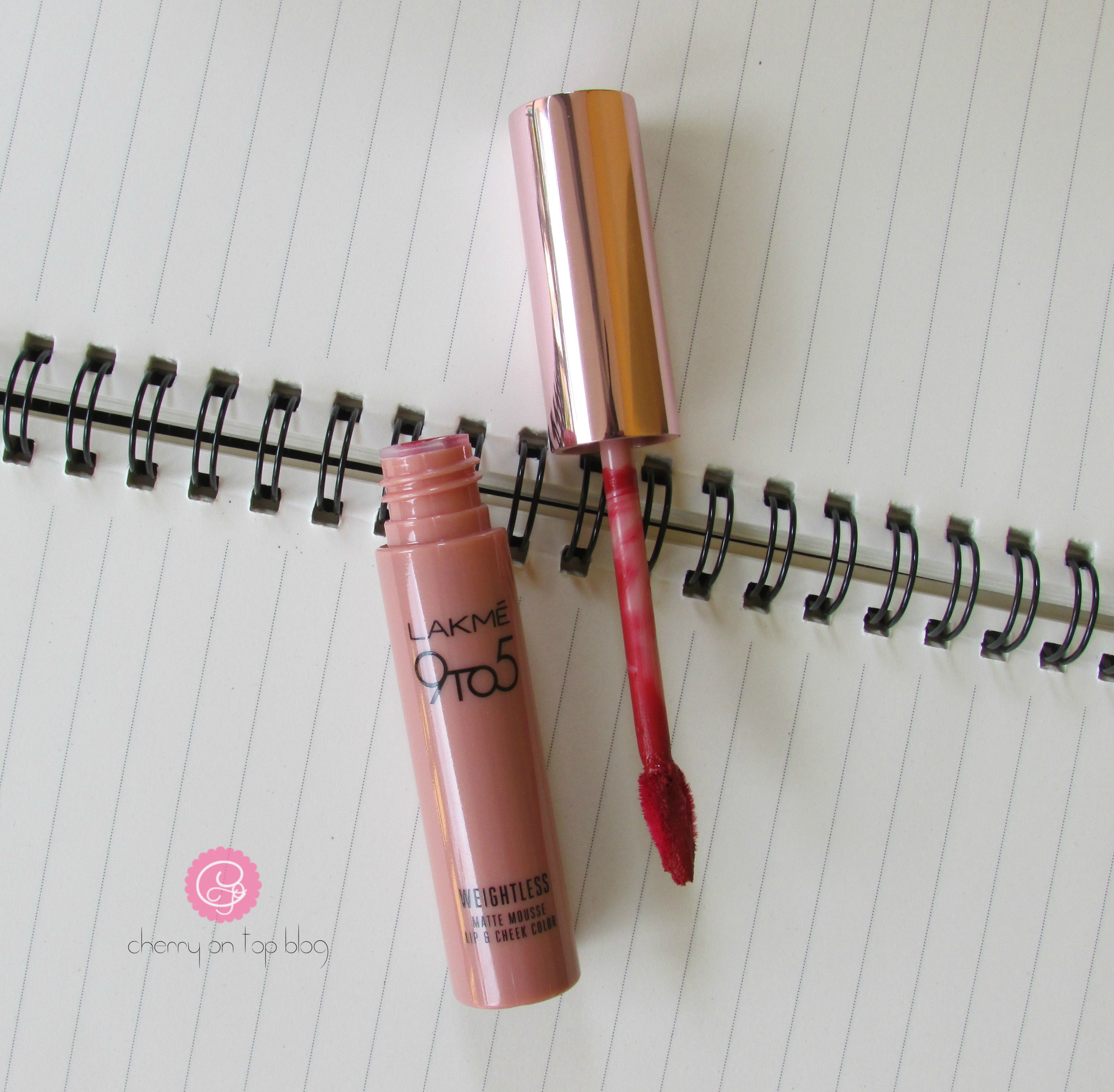 Lakme 9to5 Weightless Matte Mousse Lip & Cheek Color Burgundy Lush Review| Cherry On Top