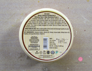 TBC by Nature Honey & Almond Winter Care Nourishing Cream Review| Cherry On Top