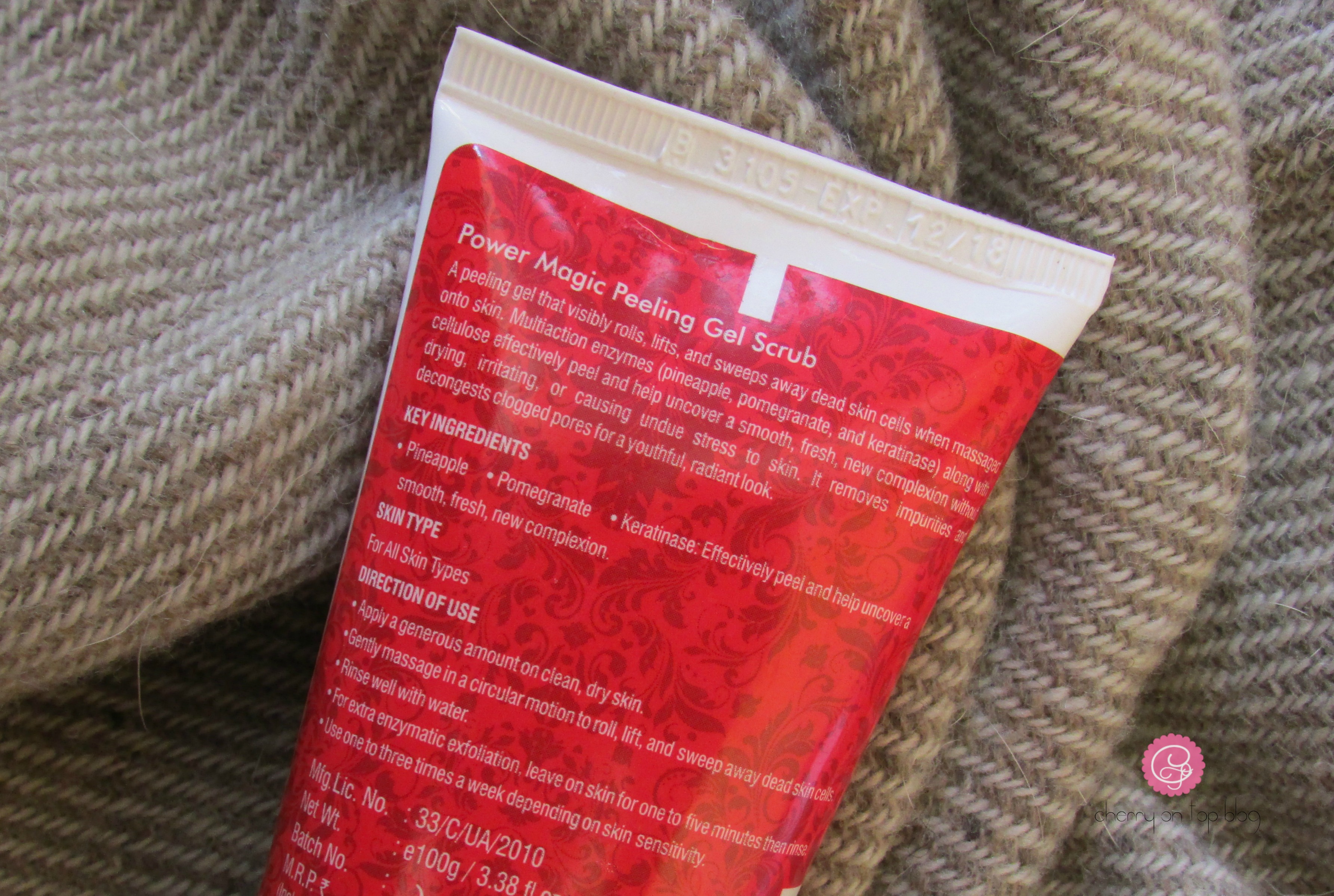 TBC by Nature Power Magic Peeling Gel Scrub Review | Cherry On Top