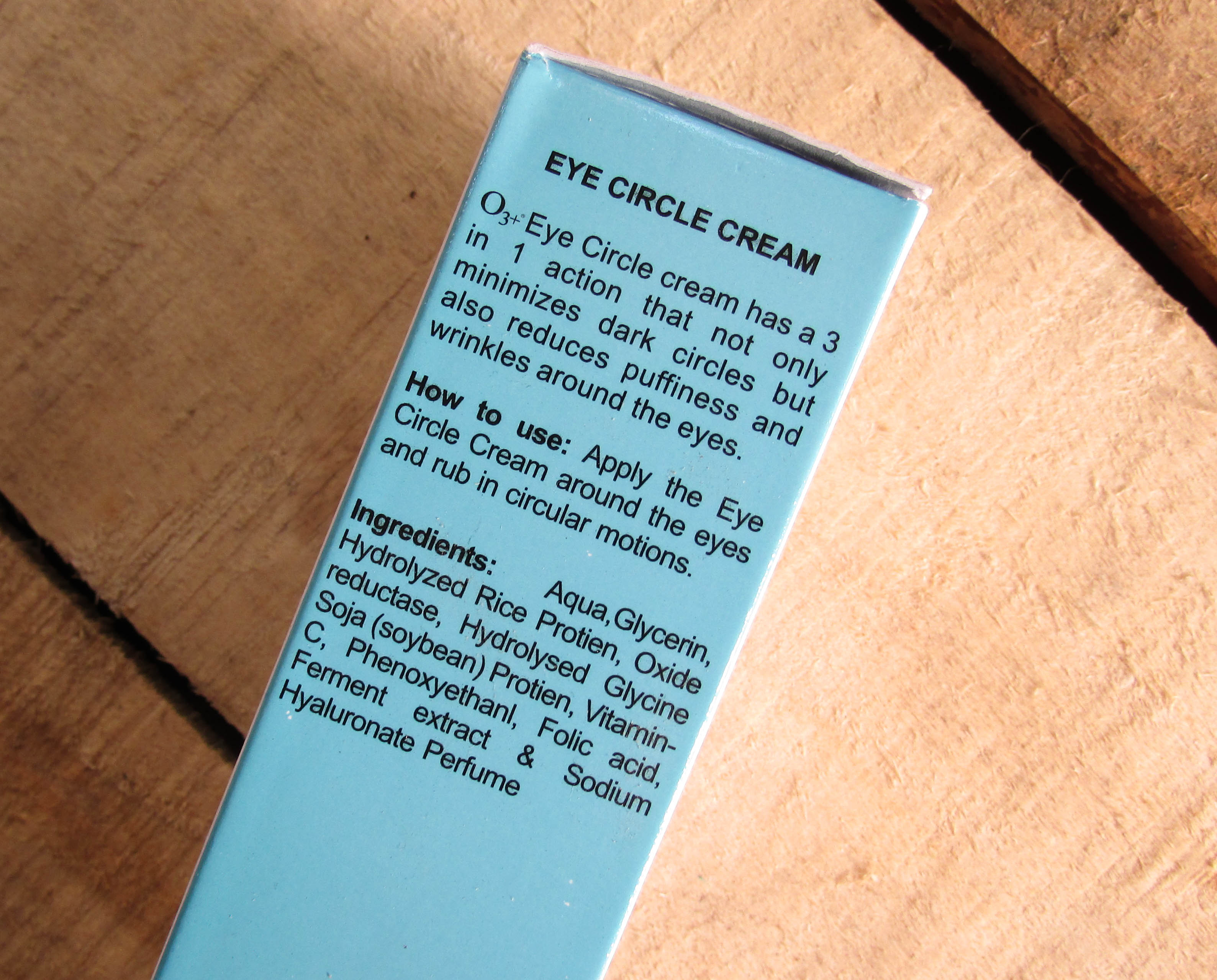 O3+ Eye Circle Cream Review | Cherry On Top