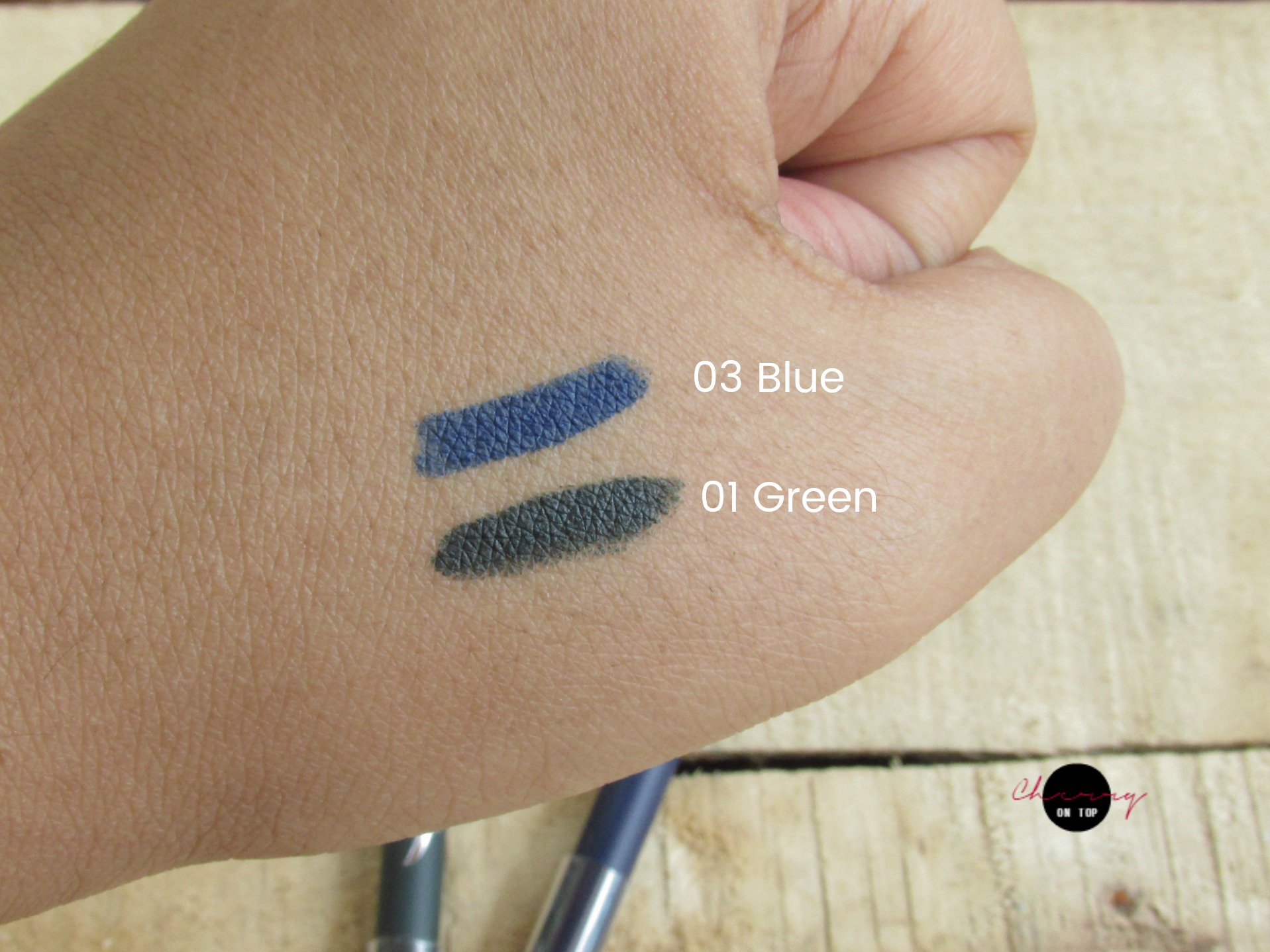 Faces Ultime Pro Intense Gel Kajal- Green & Blue Review, Swatches, Price