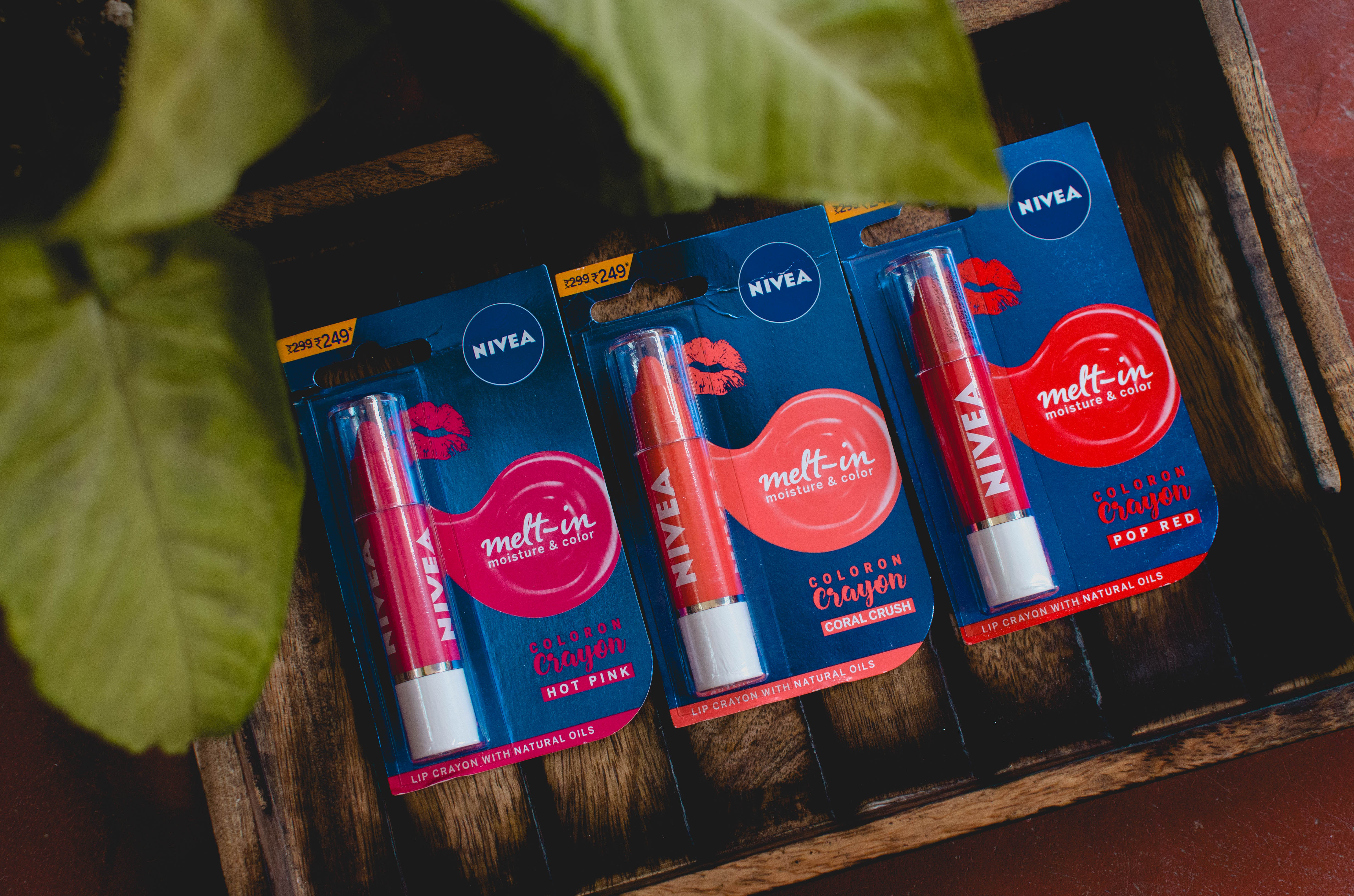 Nivea Coloron Lip Crayons Review and Swatches | Cherry On Top
