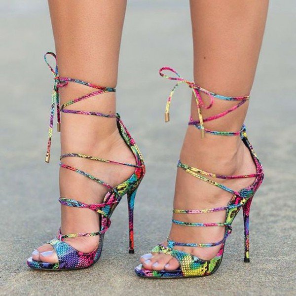 Multi Colour Heels for Music Festival | Summer Footwear for Day to Night | Cherry On Top Blog