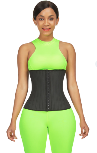 Share FEELINGIRL 3 ROWS HOOK LATEX WAIST TRAINER FOR WEIGHT LOSS