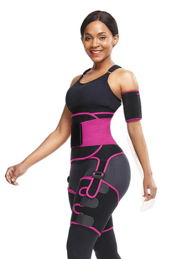 FEELINGIRL NEOPRENE WAIST TRIMMER WITH HIGH WAIST MID THIGH SHAPEWEAR FOR TUMMY AND WAIST