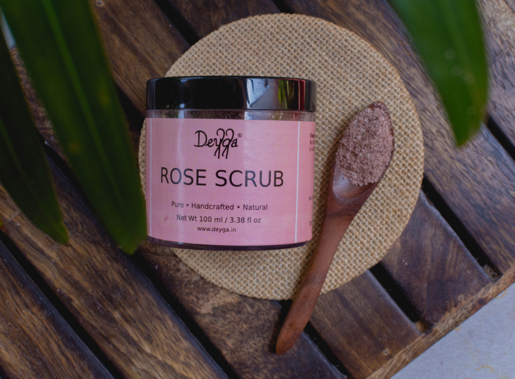 Deyga Rose Scrub100 Organic Rose Scrub in India Cherry On Top