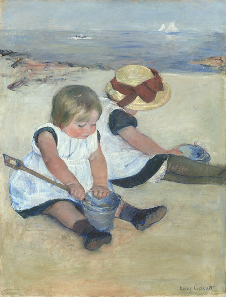 Children Playing at the beach by Mary Cassatt