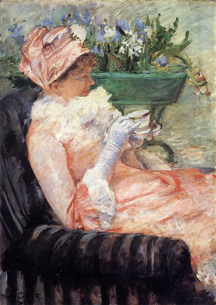 The Cup of Tea by Mary Cassatt 1879