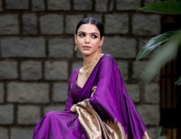 different ways to style a pure silk kanchipuram saree