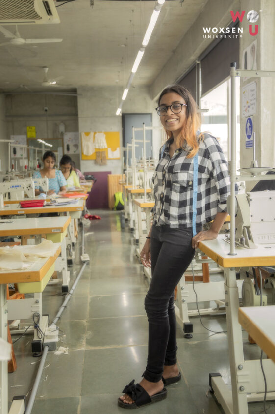 B.Des fashion designing at Woxsen University