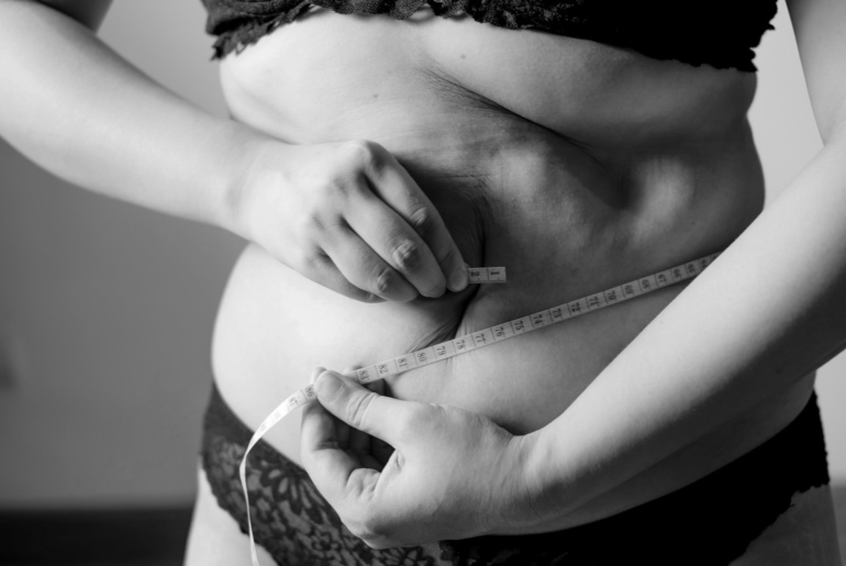 belly fat and inch tape, fat reduction, weight loss