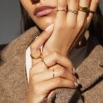 stackable dainty rings from Aurate