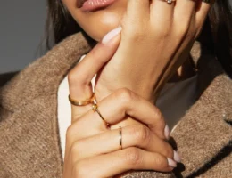 stackable dainty rings from Aurate