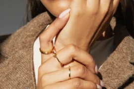 stackable dainty rings from Aurate