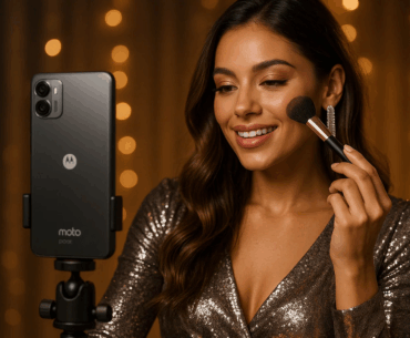 GRWM Videos Made Simple with the Dual-View Feature on the Motorola G45 Camera