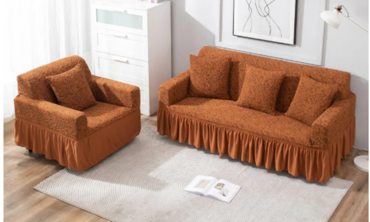 Designer Jacquard Sofa Cover in India